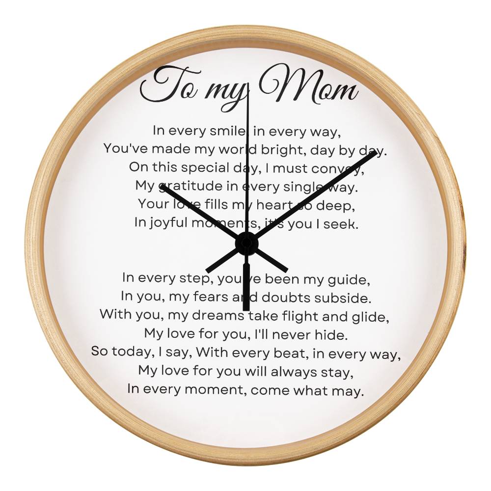 Thank you, Mom clock