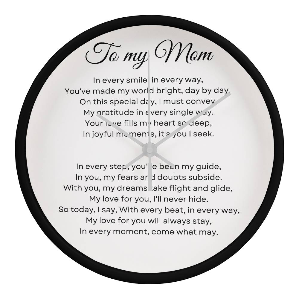 Thank you, Mom clock